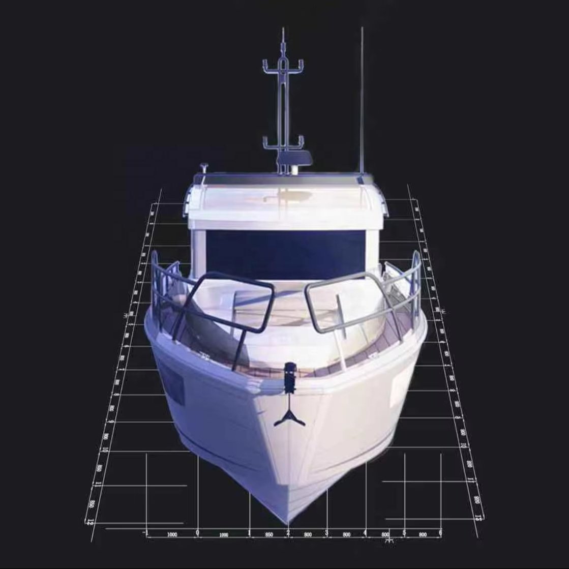 OEM 9.5m 31FT Luxury Sport Yacht Fishing Boat With Outboard Engine